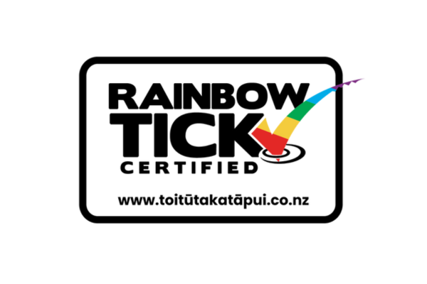 Tiles - rainbow tick