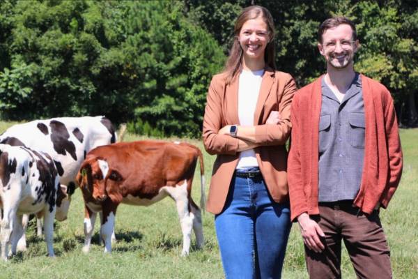 Dr Kathryn Polkoff and Dr Scott Collins, co-founders of Hoofprint Biome in Raleigh North Carolina, are developing a probiotic which aims reduce enteric methane emissions by over 80 percent while simultaneously increasing milk and meat yield by over 5 percent.